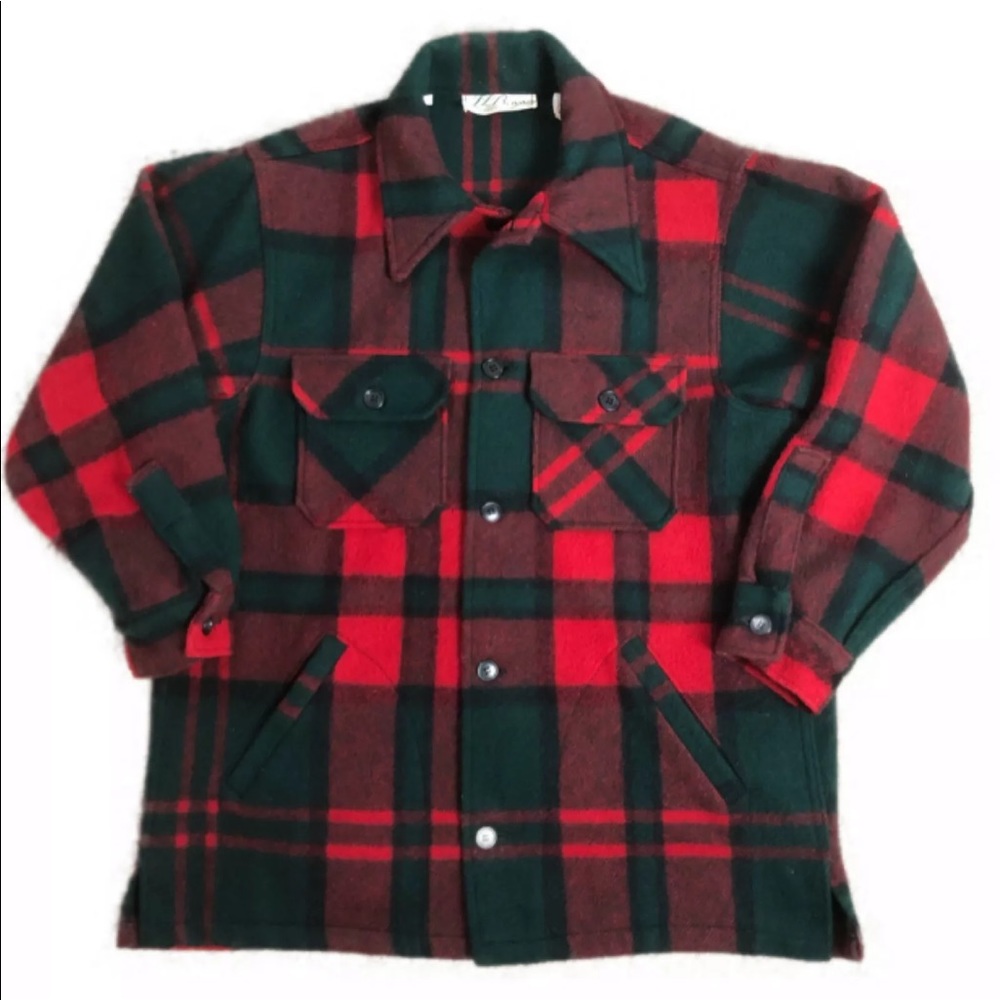 Vintage L.L. Bean Size Large Plaid Button Shirt